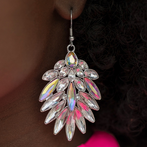 Iridescent earrings - Picture 2 of 2